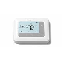 Home RTH7560E 7-Day Flexible Programmable Thermostat-Extra-Large Backlit Display, White