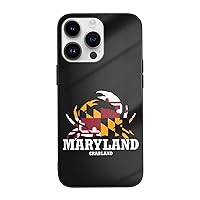 NEzih Maryland State Crab Flag Compatible with iPhone 14 Pro/pro Max Glass Case Bumper Protective Slim Shatterproof Shockproof Scratch Resistant Not Yellowing