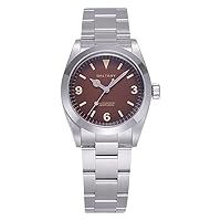 1963 Explorer Homage Watches Tropical Dial 200M Waterproof 316L Stainless Steel Bracelet NH38 Automatic Retro Watches