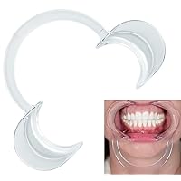 10 Large Dental Cheek Retractors for Teeth Whitening, Suction & Tooth Care: Professional Mouth Opener Supplies for Adults, Dentist Watch Game by PlastCare USA