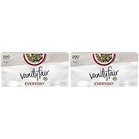 Vanity Fair Everyday Napkins, 200 Count (Pack of 2) (Packaging Design May Vary)