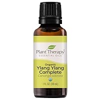 Plant Therapy Ylang Ylang Complete Organic Essential Oil 100% Pure, USDA Certified Organic, Undiluted, Natural Aromatherapy, Therapeutic Grade 30 mL (1 oz)