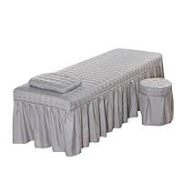 Bedskirt Solid Beauty Salon Massage Table Bed Sheet Bedspread Massage Sheet Bed Full Cover with Skirt 1pcs 190x80cm Sheet
