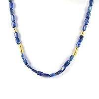 aqbeadsuk Semi Precious Stone Necklace Gemstone Beads Luxury Hand-Knotted Women's Necklace Handmade