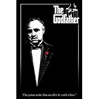 Pyramid America The Godfather-Marlon Brando-Red Rose, Movie Poster Print, 24 by 36-Inch