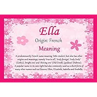 Ella Personalized Name Meaning Certificate