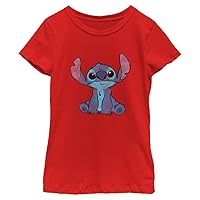 Disney Lilo Simply Stitch Girl's Solid Crew Tee
