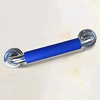 Stainless Steel Handrail with for Bathroom, Non-Slip Sponge,Toilet Safety Handle Elderly Disabled Pregnant Woman Assistance 3 Sizes Blue (Size : 44.5 cm) (Size : 34.5 cm)