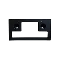 Front License Plate Bracket Replacement for 2008-2015 Nissan Titan Pickup Black Textured Plastic NI1068148 962107S000