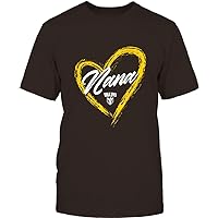 FanPrint Valparaiso Crusaders - Heart Shape - Nana - University Team Logo Gift T-Shirt