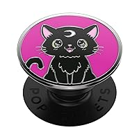POPSOCKETS Phone Grip with Expanding Kickstand - Enamel Black Cat Magic