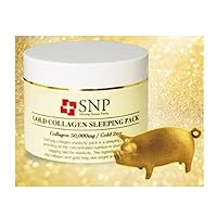 SNP Gold Collagen Sleeping Pack - Moisturizing Cream with Wrinkle-Improving and Skin-Firming Ingredients