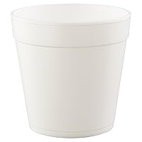 Dart 32MJ48 32 oz Squat Foam Container (Case of 500) White