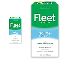 Fleet Saline Enema for Adult Constipation Relief Bundle with 4 Bottles 4.5 fl oz and 2 Bottles 4.5 fl oz, 9 fl oz Total