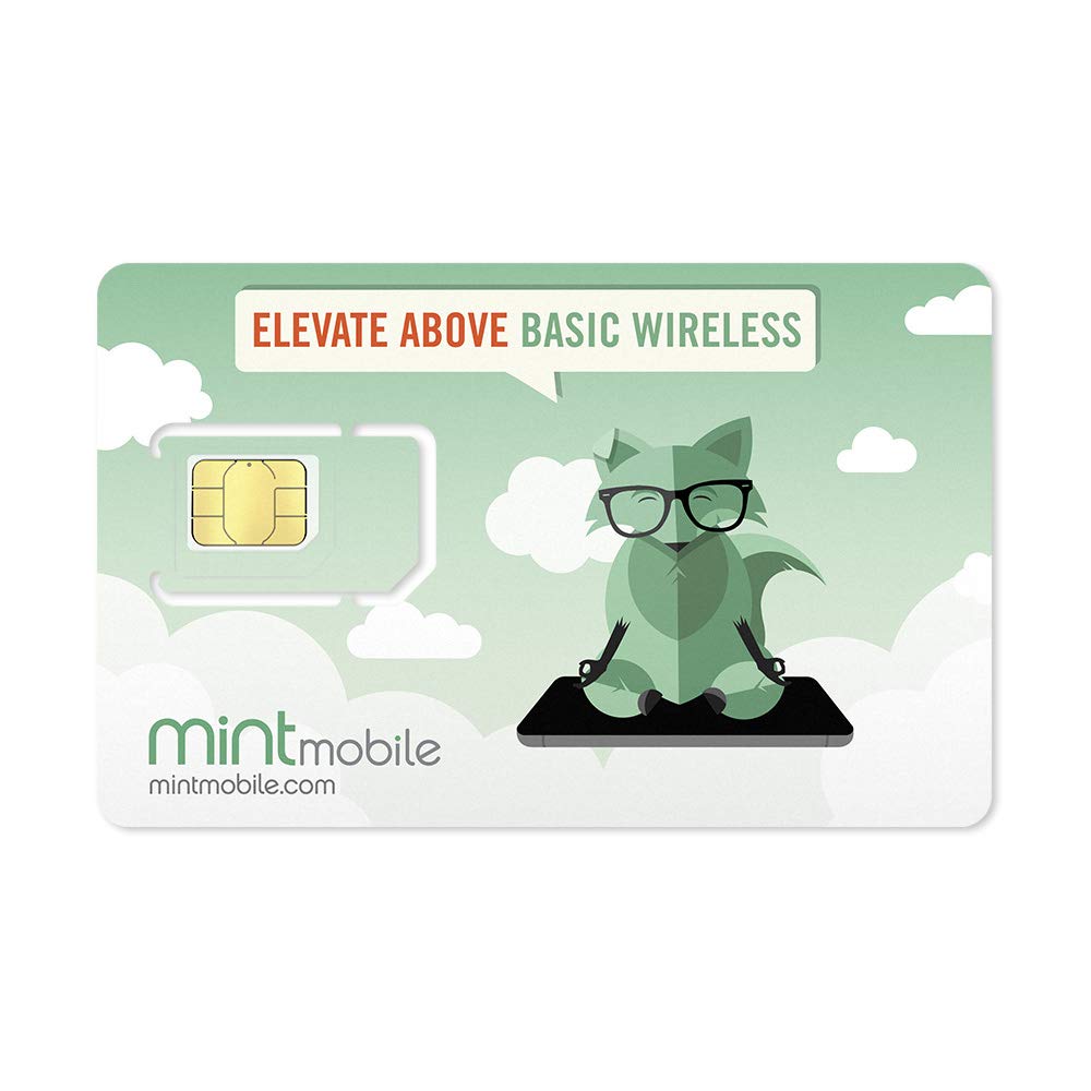 Mint Mobile Phone Plan with Unlimited Talk, Text + Data for 3 Months (3-in-1 SIM Card) (See for Yourself Kit)