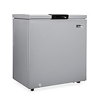 Newair 5 Cu. Ft. Mini Deep Chest Freezer and Refrigerator in Cool Gray with Digital Temperature Control, Fast Freeze Mode, Stay-Open Lid, Removeable Storage Basket, Self-Diagnostic Program
