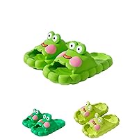Frog Slippers Unisex Cartoon Animal Sandals Thick Sole Non-Slip Slippers for Women Beach Slipper Bath Shoes