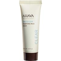 AHAVA Dead Sea Mineral Mud Mask, 0.68 Fl. Oz - Deeply Detoxifies, Hydrates and Soothes Skin