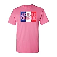 Je Suis Charlie Support France Flag DT Adult T-Shirt Tee