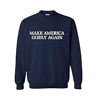 Trenz Shirt Company Christian Make America Godly Again Crew Neck Sweatshirt