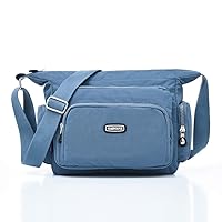 MINTEGRA Crossbody Bag for Women Anti-theft RFID Card Slot Multi Pocket Shoulder Bag Nylon Lightweight Messenger Bag