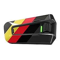 Headsets Decal Protection Cover Sticker x2 CC004 Yellow Red Flag Color Compatible with Cardo Packtalk Edge
