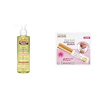 Palmer's Cocoa Butter Cleansing Facial Oil, 6.5oz + KISS Strip Lash Adhesive, Clear, 0.21oz