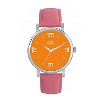 Orange Darts Batons Watch Ladies 38mm Case 3atm Water Resistant Custom Designed Quartz Movement Luxury Fashionable