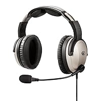 Zulu 3 Premium ANR Aviation Headset with Noise Cancelling and Bluetooth (Panel Power 6-Pin Plug)