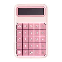 Large Calculators, Handheld Electronic Calculator，12 Digit LCD Display and Large Buttons Calculator, Teacher Gifts and Back to School Gifts Big Sensitive Button (Color : Pink)