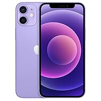 Apple iPhone 12, US Version, 128GB, Purple for GSM (Renewed)