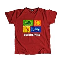 United States Seasons Unisex T-Shirt (Red)