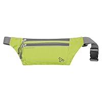Travelon Double Zip Waist-Pack, Lime, One Size