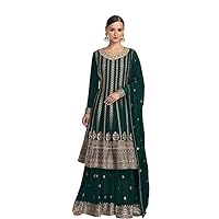 South Asian Wear Pakistani Heavy Plazzo Suits Indian Stitched Salwar Kameez Dresses
