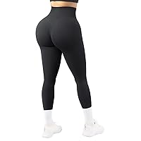 SUUKSESS Women Seamless Butt Lifting Leggings High Waisted Workout Yoga Pants