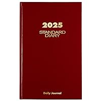 AT-A-GLANCE 2025 Diary, Daily, Standard Diary & Address Book, 7-3/4