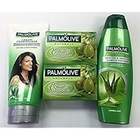 Palmolive Soaps, Shampoo and Conditioner Set - Healthy & Smooth Aloe Vera & Fruit Vitamins, Olive Extract