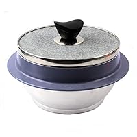 Kitchen art Non-stic Traditional Stone Rice Cooker Cauldron Multi Cooker 15cm Nurungji,Crust of Overcooked Scorched Rice Korea for 2~3 people