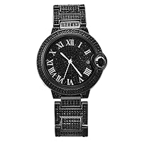 BARAMON Men's Roman Numerals Quartz Movement Luxury Style Analog Wrist Watch