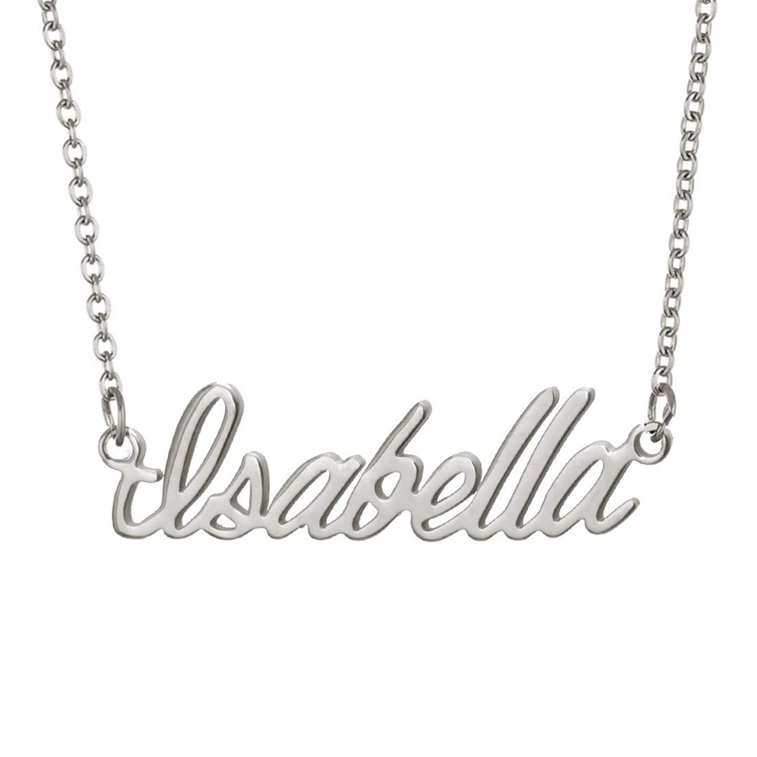 Aoloshow Stainless Steel Personalized Name Necklace Bracelet Jewelry Custom Made Any Names