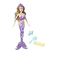 Barbie Splash & Style Mermaid Doll with Dolphin