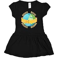 inktastic Reduce Reuse Recycle Restore Earth Day Infant Dress