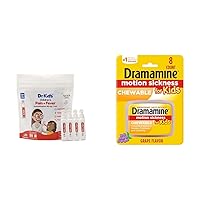 Dr. Kids Children's Acetaminophen Single-Use Vials (20 Count) + Dramamine Kids Chewable Motion Sickness Relief (8 Count)
