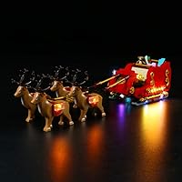 VONADO Led Light Kit for Lego Santa Sleigh 40499 - Lego Sets Not Included, Led Lighting Kit for Lego Christmas Set