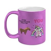 Other Sewing Machine Operator and You Unicorn, Sewing Machine Operator 11oz Metallic Pink Coffee Mug, for Sewing Machine Operator Coworker Friend