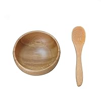 Eco Bamboo Mixing Bowl - Cute Small Facial Skin Care Mixing Bowl DIY Homemade Mini Cosmetic Tool Sets