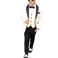 Boys' Three Pieces Shawl Lapel Casual Suit for Homecoming Wedding Tuxedos
