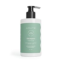 Arata Hydrating Shampoo With Ayurvedic Ginger, Indian Gooseberry & Ginkgo | All Natural, Vegan & Cruelty-Free | For Men & Women | Moisturizes Dry, Damaged Hair - 10 Fl Oz
