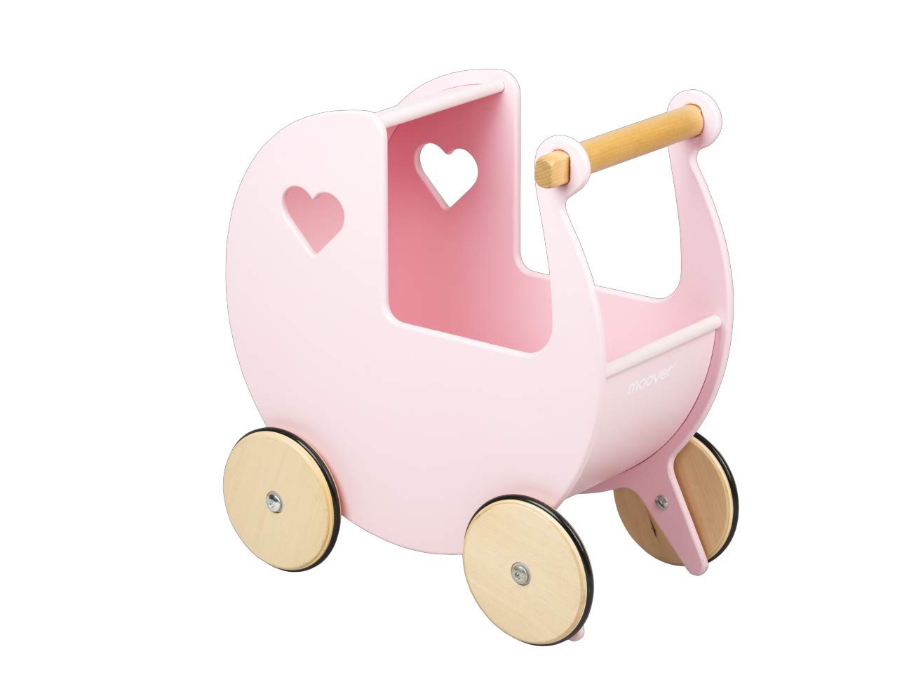Moover® Wooden Doll's Pram, Pink (MOOV-880220)