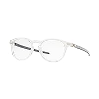 Oakley Men's Ox8149 Pitchman R Carbon Round Prescription Eyeglass Frames